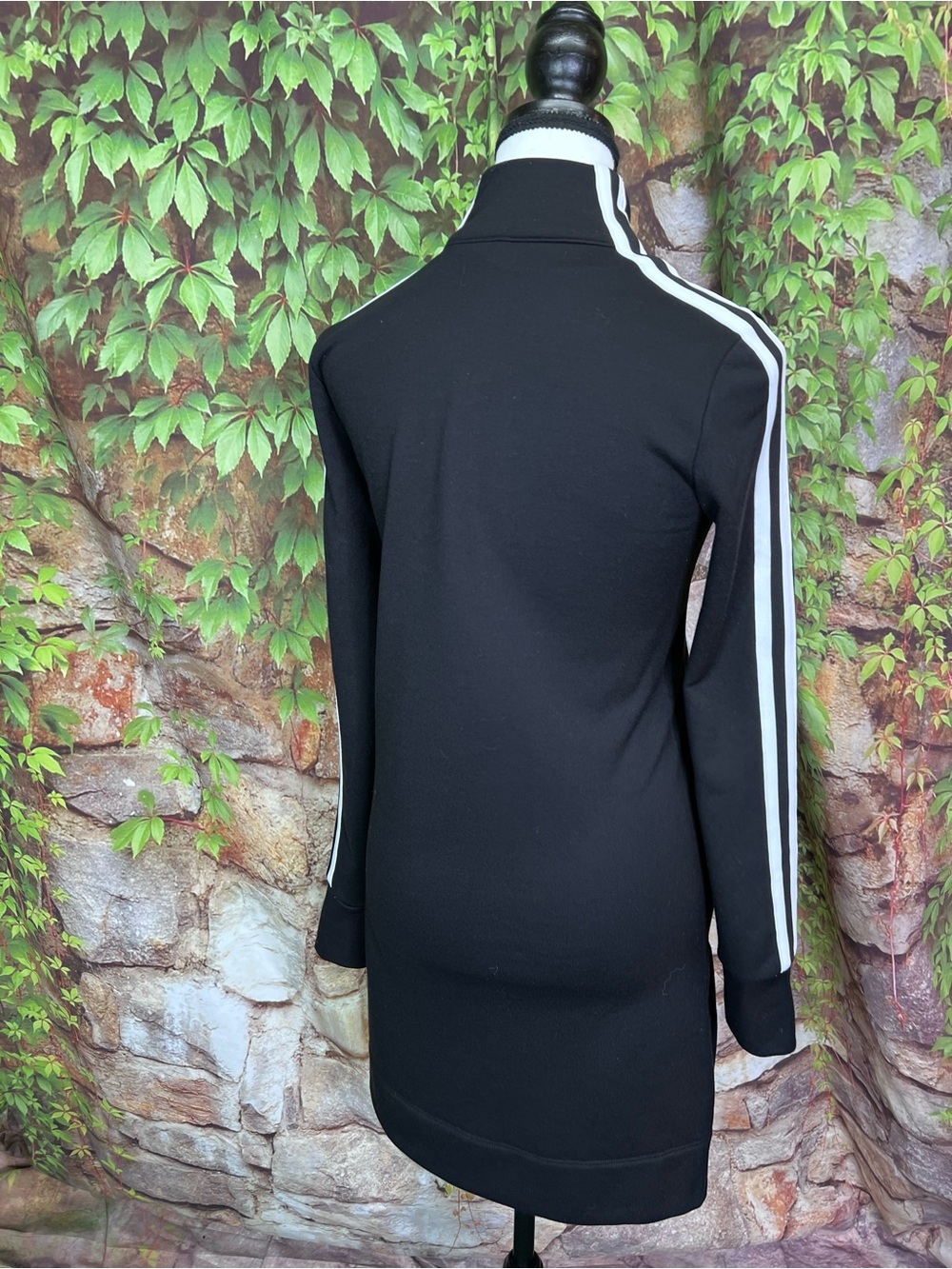 ATHLETA Black Side Zip Athleisure Performance Long Sleeve Dress, XXS - Picture 9 of 13